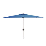 SAFAVIEH Outdoor Living Athens 6.5 x 10-foot Rectangular Crank Umbrella