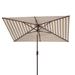 SAFAVIEH Outdoor Living Athens 6.5 x 10-foot Rectangular Crank Umbrella