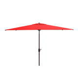 SAFAVIEH Outdoor Living Athens 6.5 x 10-foot Rectangular Crank Umbrella