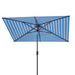 SAFAVIEH Outdoor Living Athens 6.5 x 10-foot Rectangular Crank Umbrella