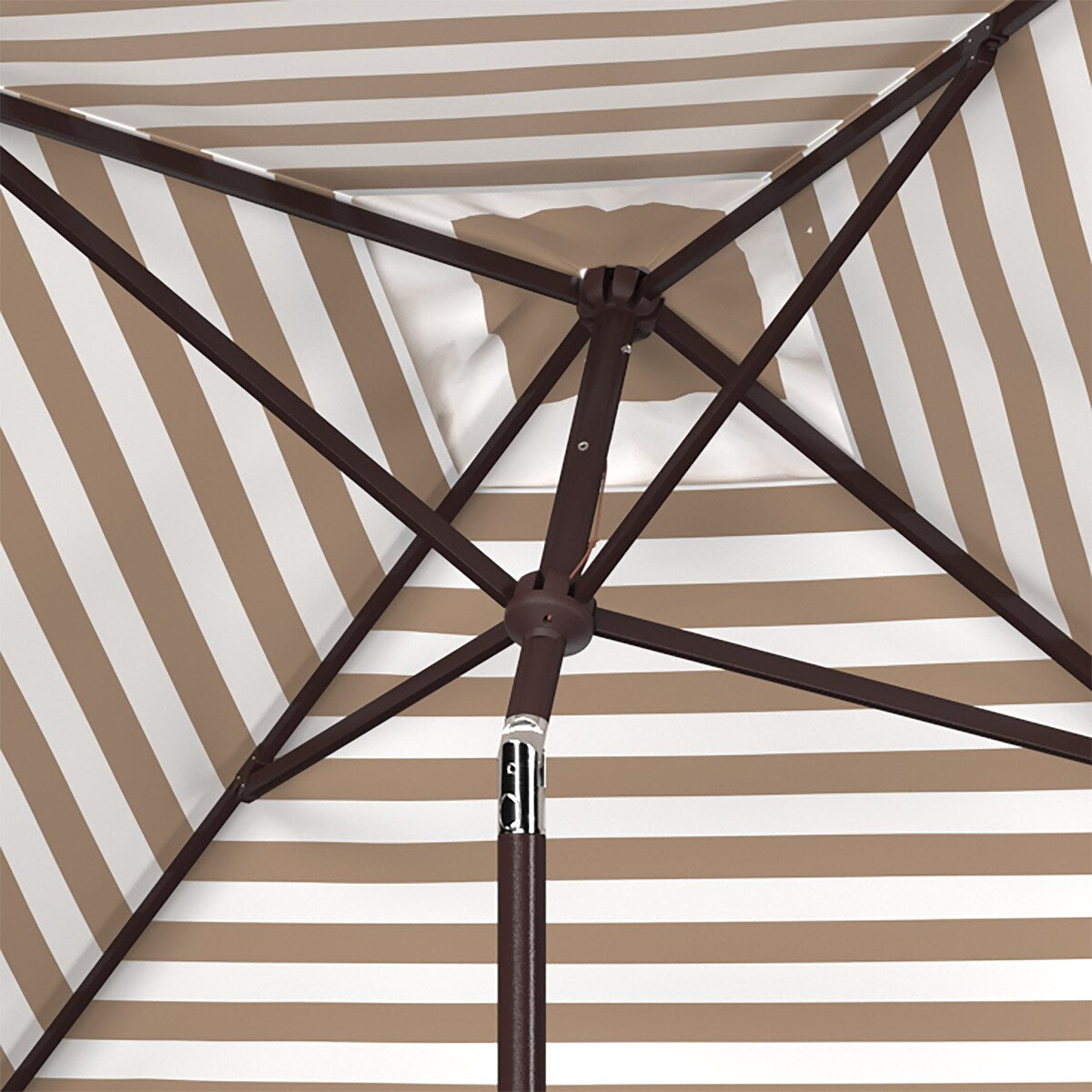 SAFAVIEH Outdoor Living Athens 7.5-foot Square Crank Umbrella