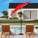 SAFAVIEH Outdoor Living Athens 7.5-foot Square Crank Umbrella