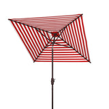 SAFAVIEH Outdoor Living Athens 7.5-foot Square Crank Umbrella