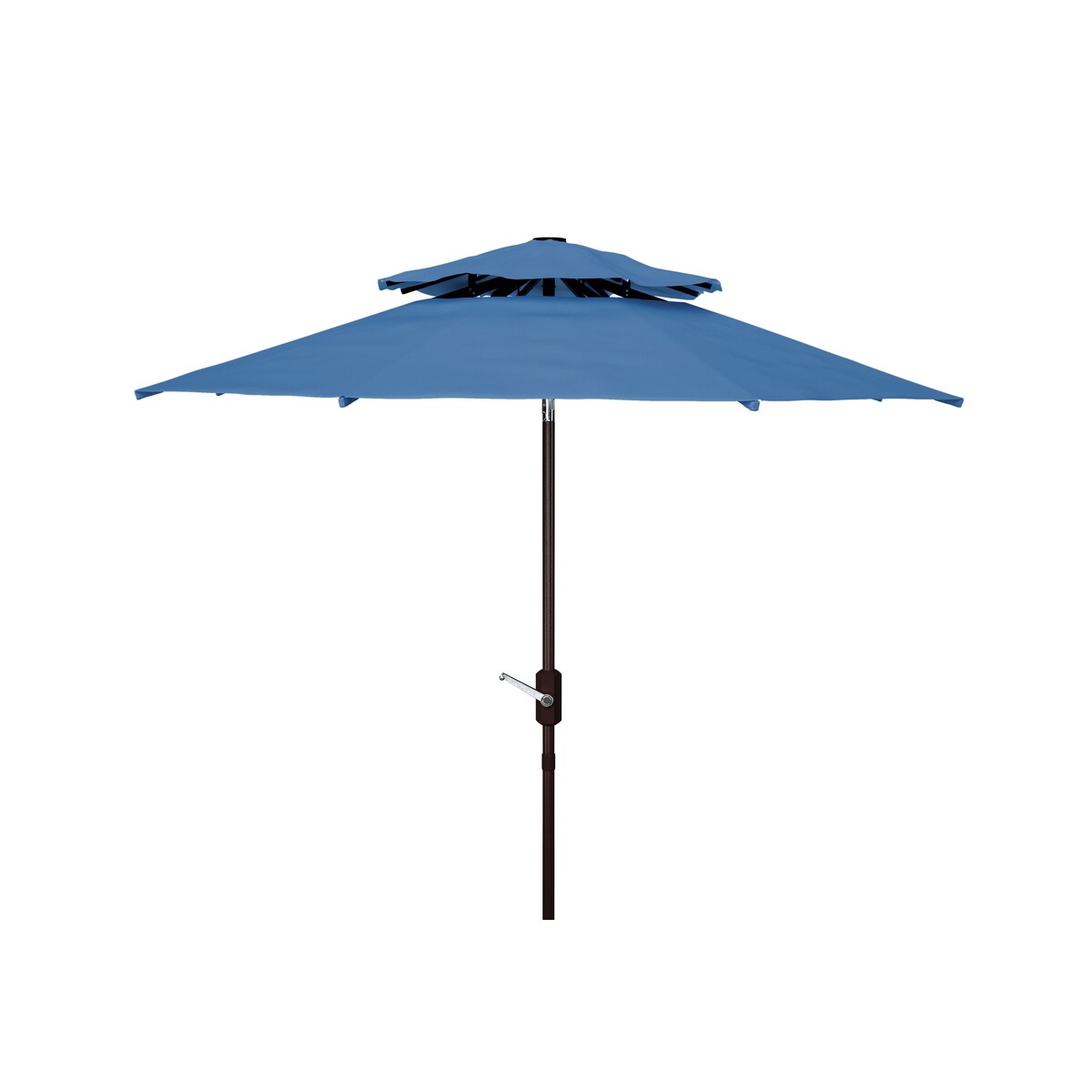 SAFAVIEH Outdoor Living Athens 9-foot Double Top Crank Umbrella