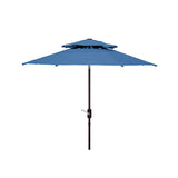 SAFAVIEH Outdoor Living Athens 9-foot Double Top Crank Umbrella