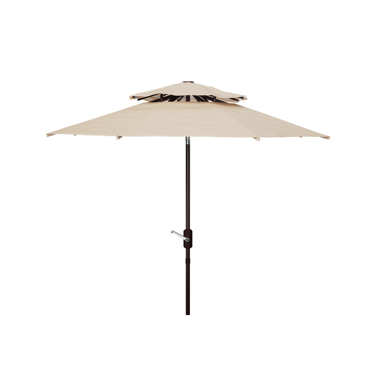 SAFAVIEH Outdoor Living Athens 9-foot Double Top Crank Umbrella