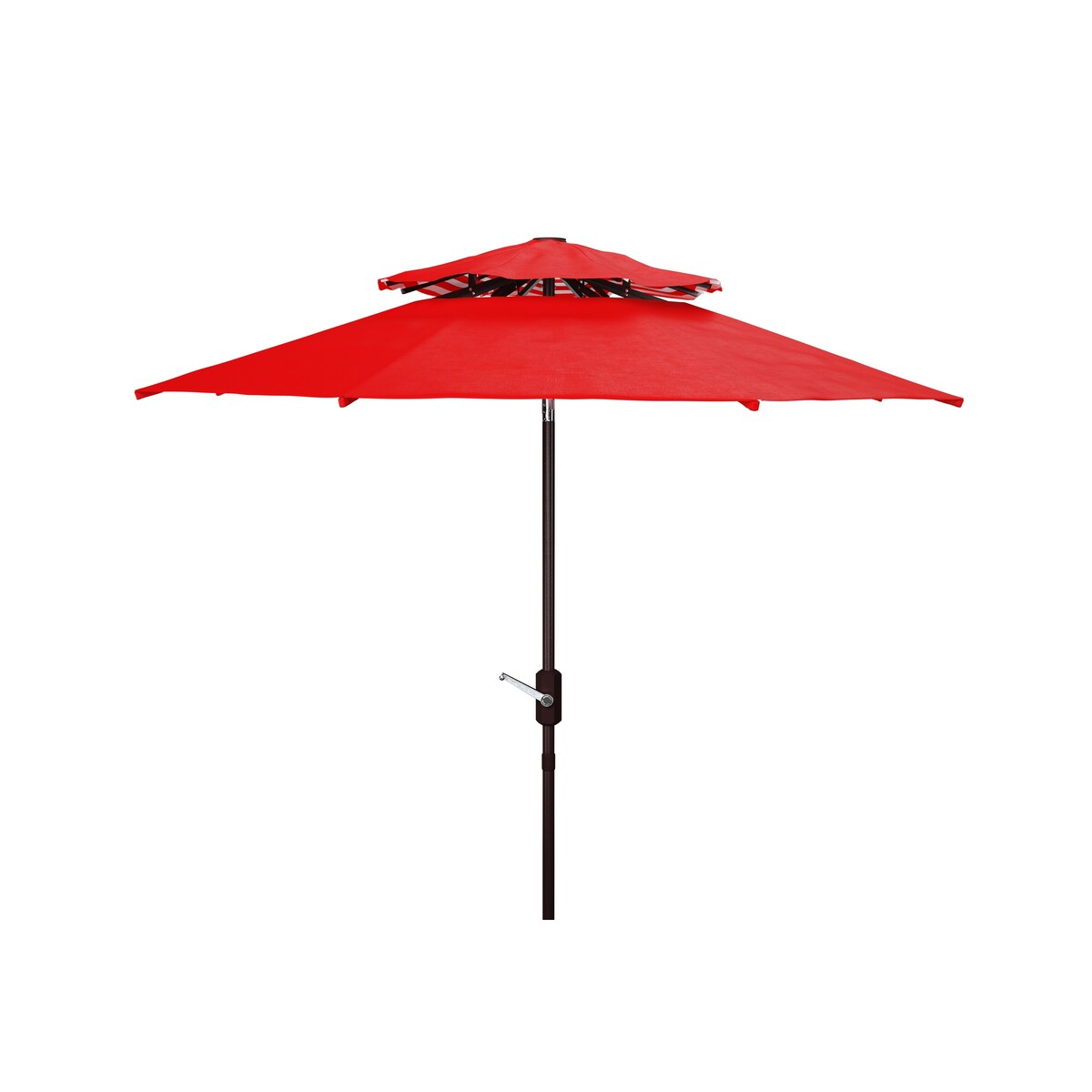 SAFAVIEH Outdoor Living Athens 9-foot Double Top Crank Umbrella