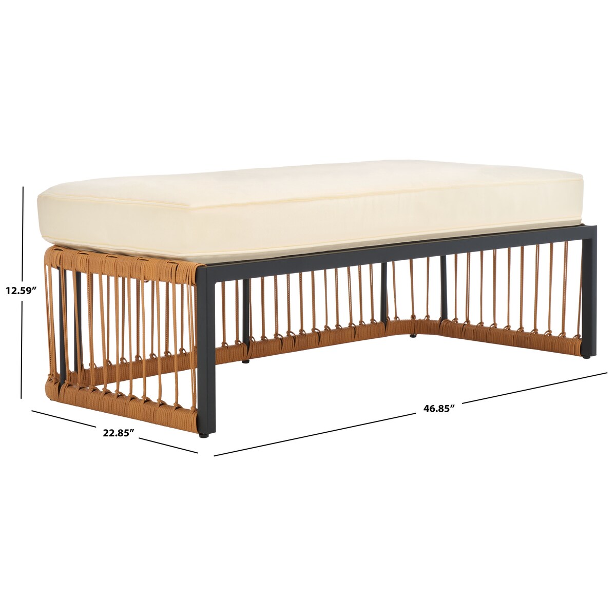 SAFAVIEH Outdoor Living Bola Bench - 47Wx23Dx13