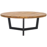 SAFAVIEH Outdoor Living Leo Round Coffee Table 3 Legs - 39Wx39Dx15H