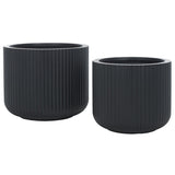 SAFAVIEH Outdoor Living Lucca Planter Pot [SET of 2] - 18Wx18Dx15