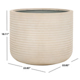 SAFAVIEH Outdoor Living Nardo Large Planter Pot - 23Wx23Dx18