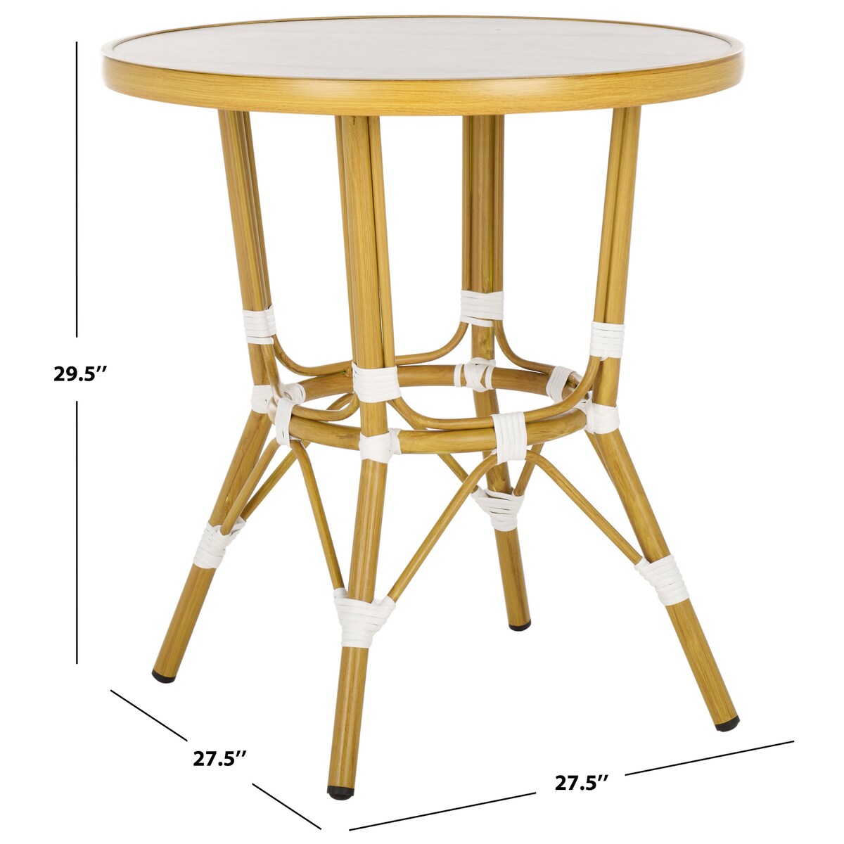 SAFAVIEH Outdoor Living Pomona Bistro Table - 28Wx28Dx30H