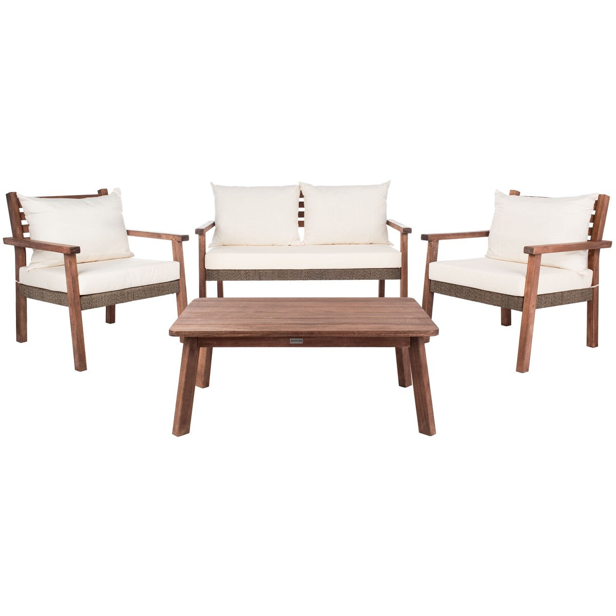 SAFAVIEH Outdoor Living Reid 4-Piece Living Set - 53Wx29Dx33H