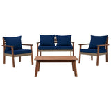 SAFAVIEH Outdoor Living Reid 4-Piece Living Set - 53Wx29Dx33H