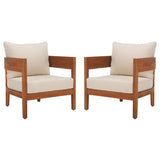 SAFAVIEH Outdoor Living Theo Chair [SET of 2] - 28Wx30Dx25H