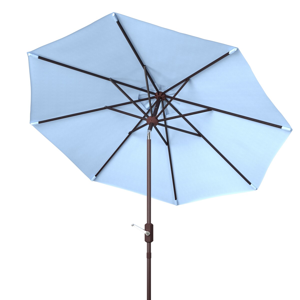 SAFAVIEH Outdoor Living UV Resistant Ortega 9-foot Auto Tilt Crank Umbrella