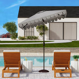 SAFAVIEH Outdoor Living Venice 7.5-foot Square Crank Umbrella