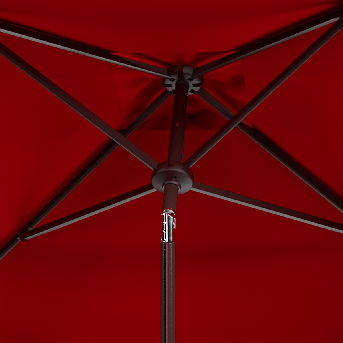 SAFAVIEH Outdoor Living Venice 7.5-foot Square Crank Umbrella