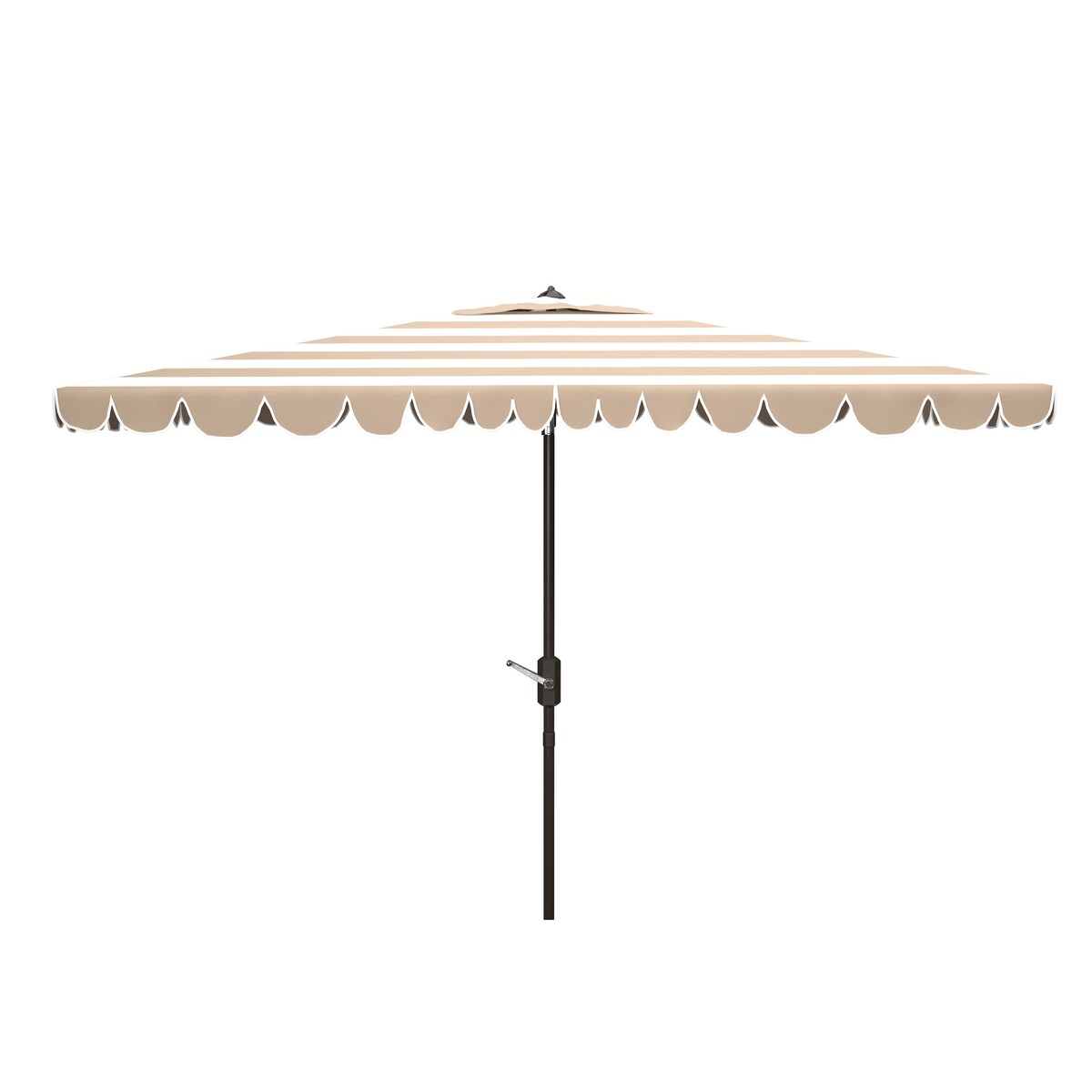 SAFAVIEH Outdoor Living Vienna 6.5 x 10-foot Rectangular Crank Umbrella