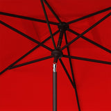 SAFAVIEH Outdoor Living Zimmerman 6.5 x 10-foot Rectangularangular Market Umbrella