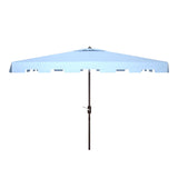 SAFAVIEH Outdoor Living Zimmerman 6.5 x 10-foot Rectangularangular Market Umbrella