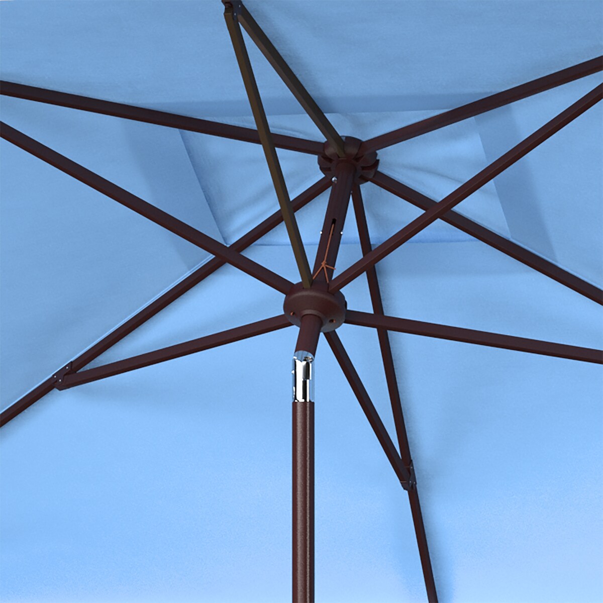 SAFAVIEH Outdoor Living Zimmerman 6.5 x 10-foot Rectangularangular Market Umbrella