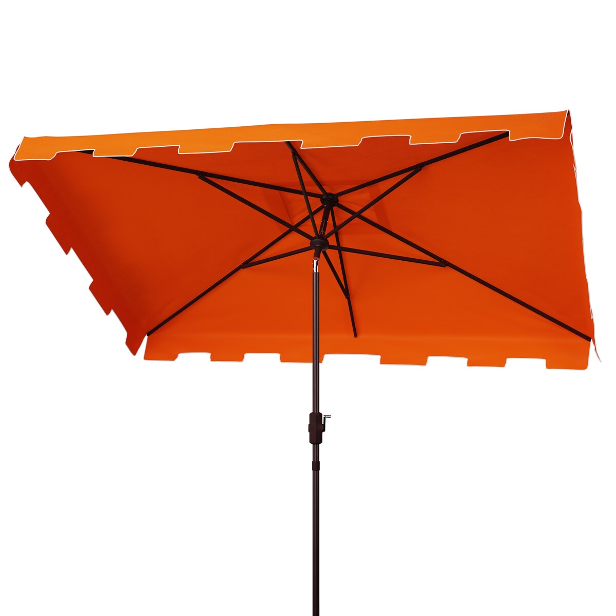 SAFAVIEH Outdoor Living Zimmerman 6.5 x 10-foot Rectangularangular Market Umbrella