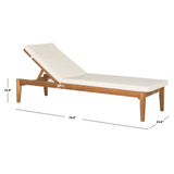 SAFAVIEH Outdoor Lotte Chaise Lounge Chair - 24Wx74Dx15H