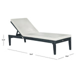 SAFAVIEH Outdoor Lotte Chaise Lounge Chair - 24Wx74Dx15H