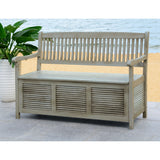 SAFAVIEH Outdoor Melany Storage Bench - 50Wx24Dx35H