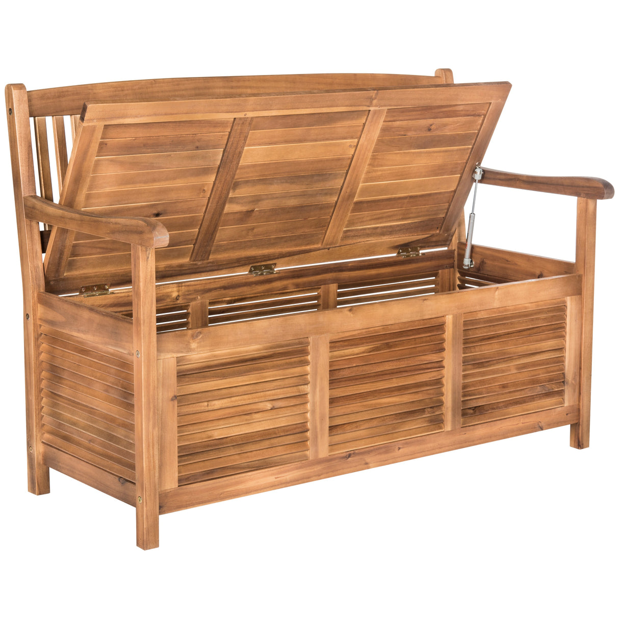 SAFAVIEH Outdoor Melany Storage Bench - 50Wx24Dx35H