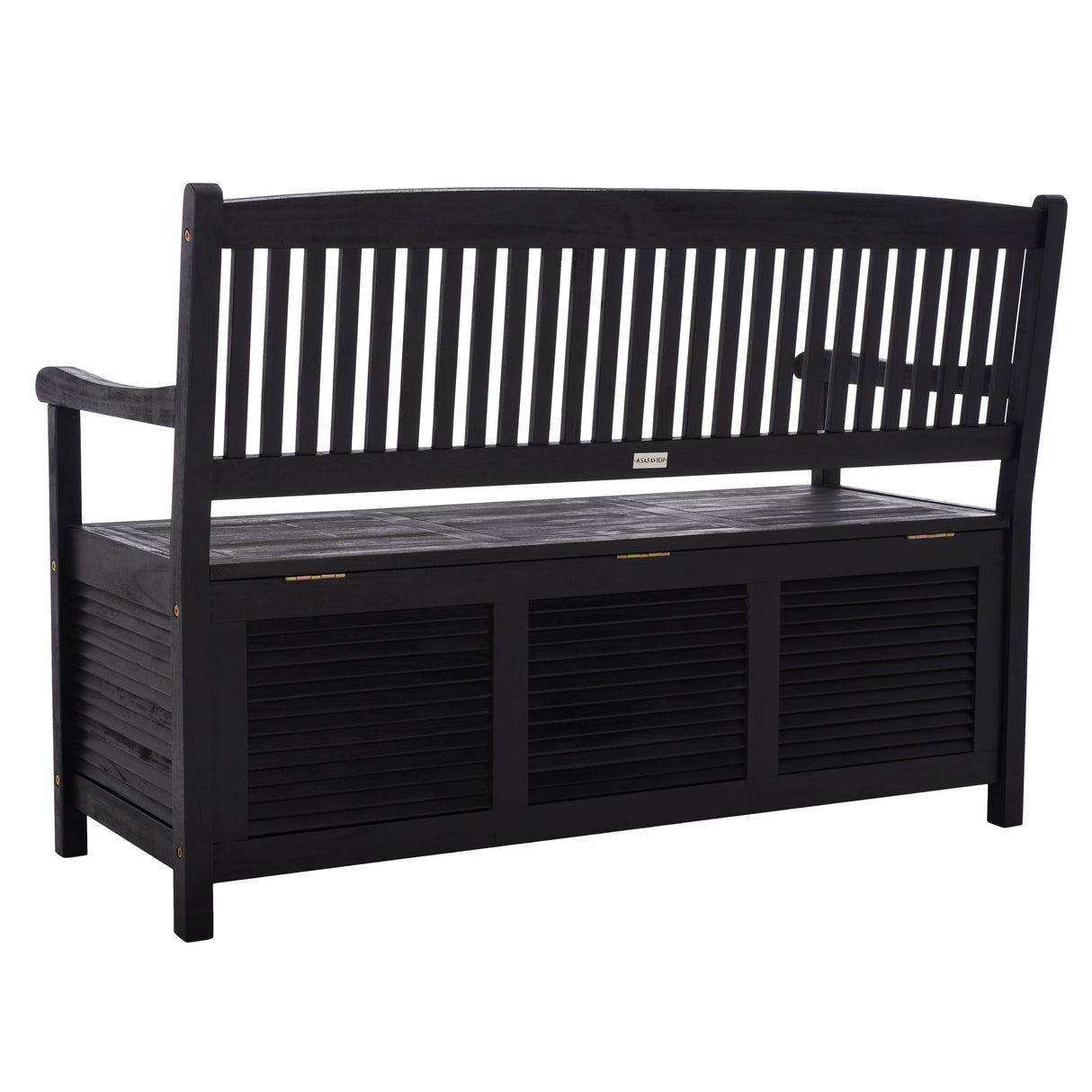 SAFAVIEH Outdoor Melany Storage Bench - 50Wx24Dx35H