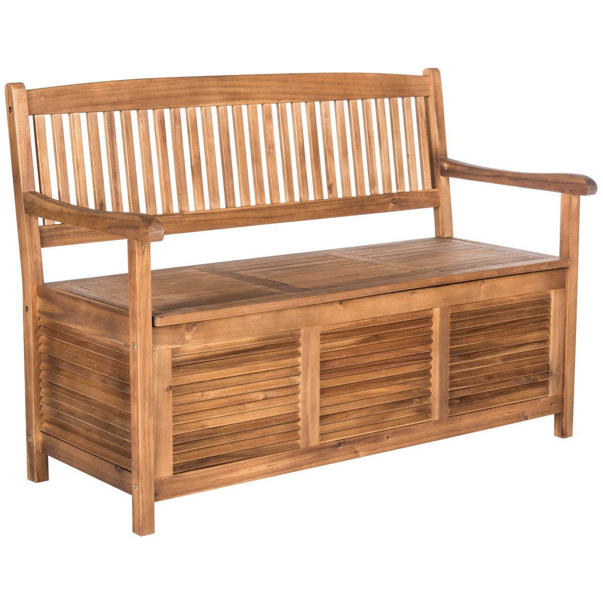 SAFAVIEH Outdoor Melany Storage Bench - 50Wx24Dx35H