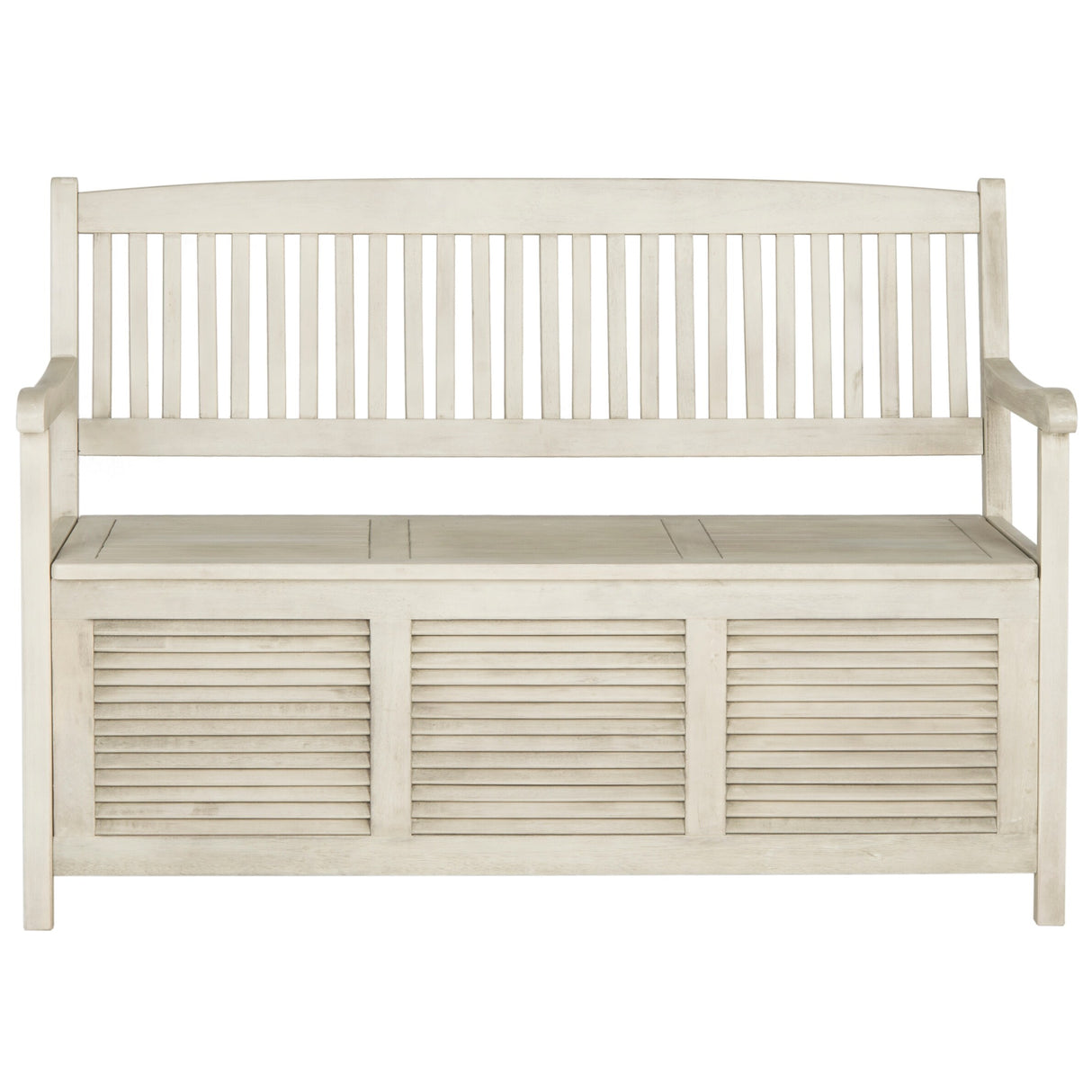 SAFAVIEH Outdoor Melany Storage Bench - 50Wx24Dx35H