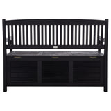 SAFAVIEH Outdoor Melany Storage Bench - 50Wx24Dx35H