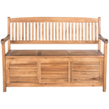 SAFAVIEH Outdoor Melany Storage Bench - 50Wx24Dx35H