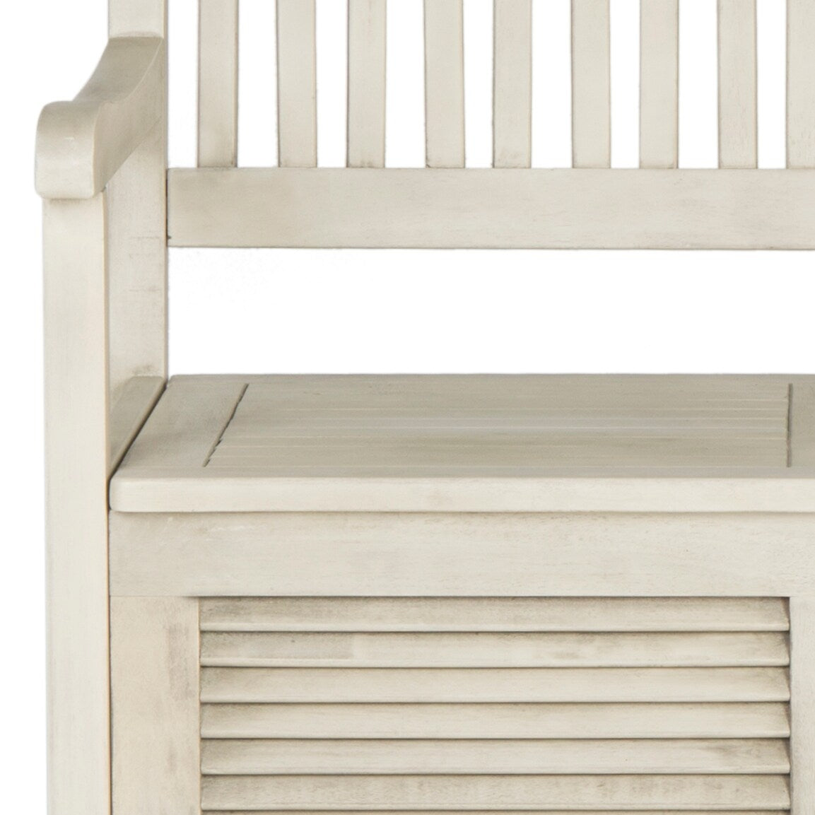 SAFAVIEH Outdoor Melany Storage Bench - 50Wx24Dx35H