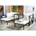 SAFAVIEH Outdoor Melinija 5-Piece Sectional Set - 27W x 27D x 27H