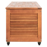 SAFAVIEH Outdoor Miah Cushion Solid Wood Storage Box