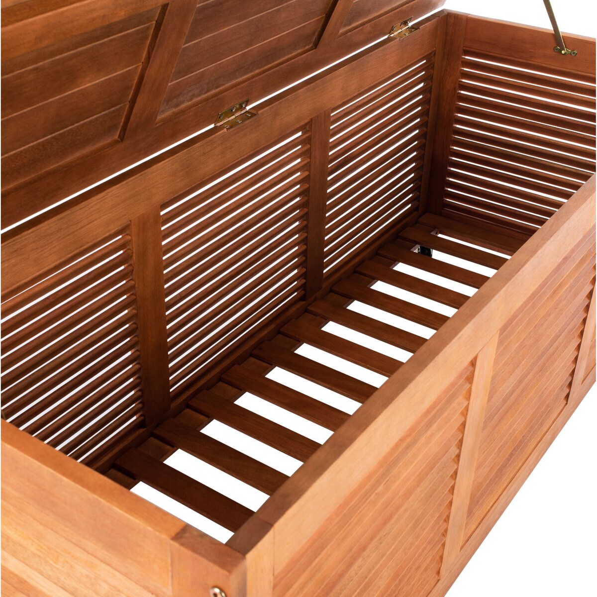 SAFAVIEH Outdoor Miah Cushion Solid Wood Storage Box