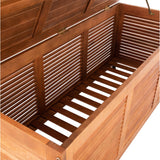 SAFAVIEH Outdoor Miah Cushion Solid Wood Storage Box