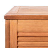 SAFAVIEH Outdoor Miah Cushion Solid Wood Storage Box