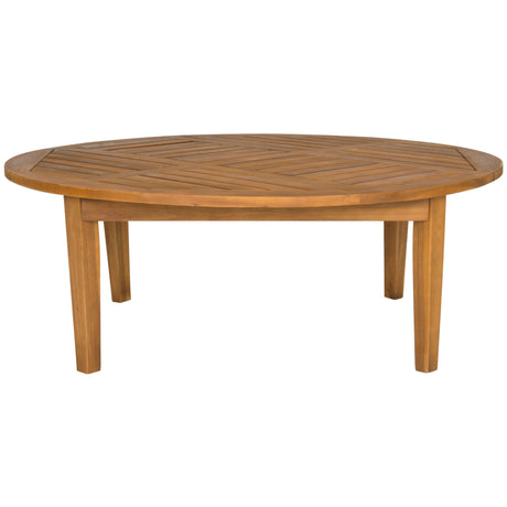 SAFAVIEH Outdoor Minola Round Cocktail Table - 39Wx39Dx14H