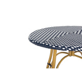 SAFAVIEH Outdoor Myah Rattan Bistro Table - 31.5" W x 31.5" L x 30" H - 32Wx32Dx30H