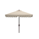 SAFAVIEH Outdoor Naima Valance 7.5 Ft Square Umbrella