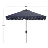 SAFAVIEH Outdoor Naima Valance 7.5 Ft Square Umbrella