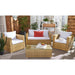 SAFAVIEH Outdoor Natalee Wicker 4-Piece Patio Set - 50W x 27D x 28H