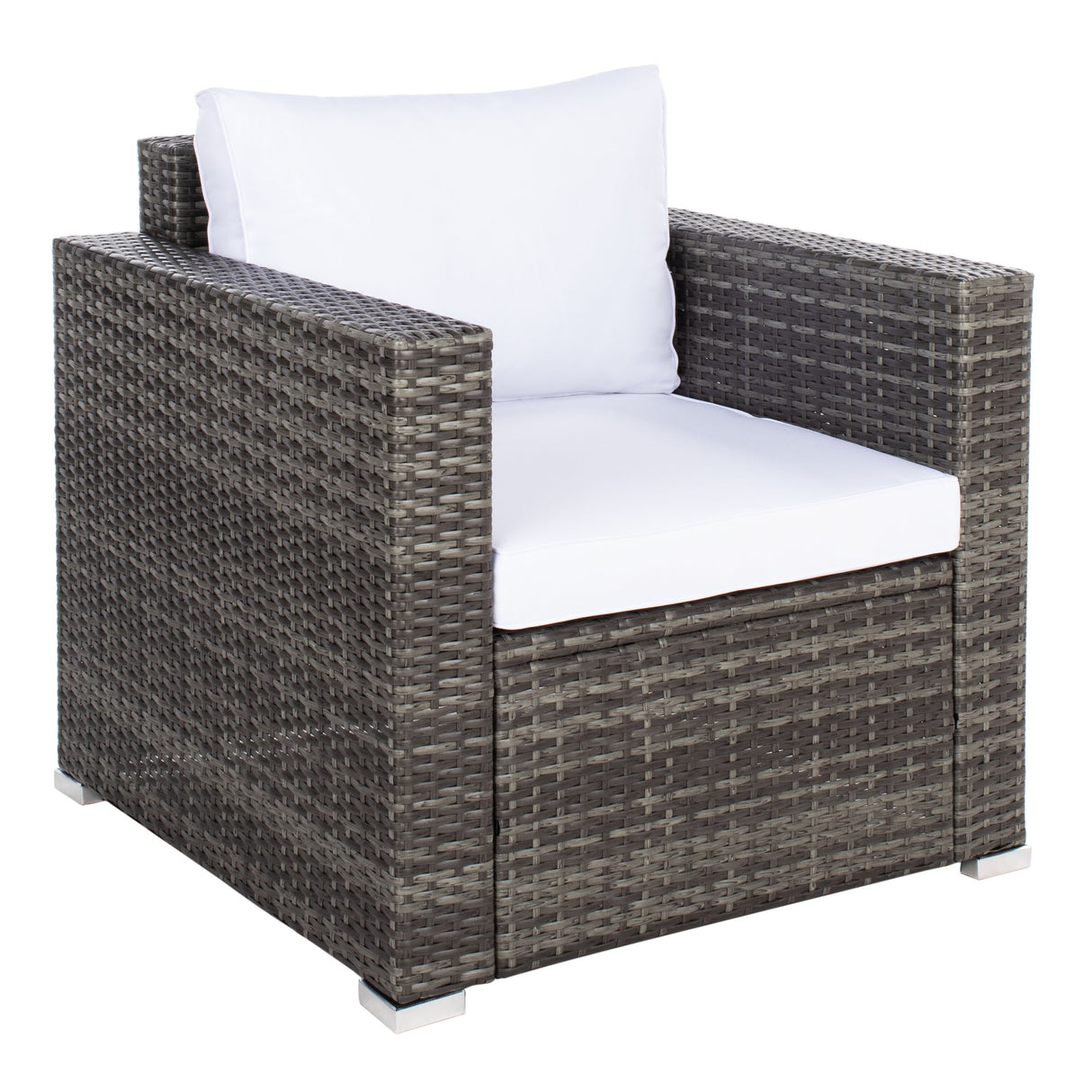 SAFAVIEH Outdoor Natalee Wicker 4-Piece Patio Set - 50W x 27D x 28H