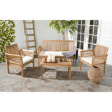 SAFAVIEH Outdoor Pieternel 4-Piece Outdoor Set - 50W x 30D x 24H