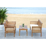 SAFAVIEH Outdoor Pieternel 4-Piece Outdoor Set - 50W x 30D x 24H